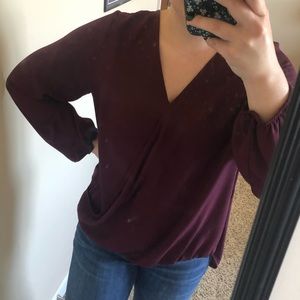 Burgundy blouse